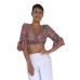 Τοπ rayon-silk με τιράντες